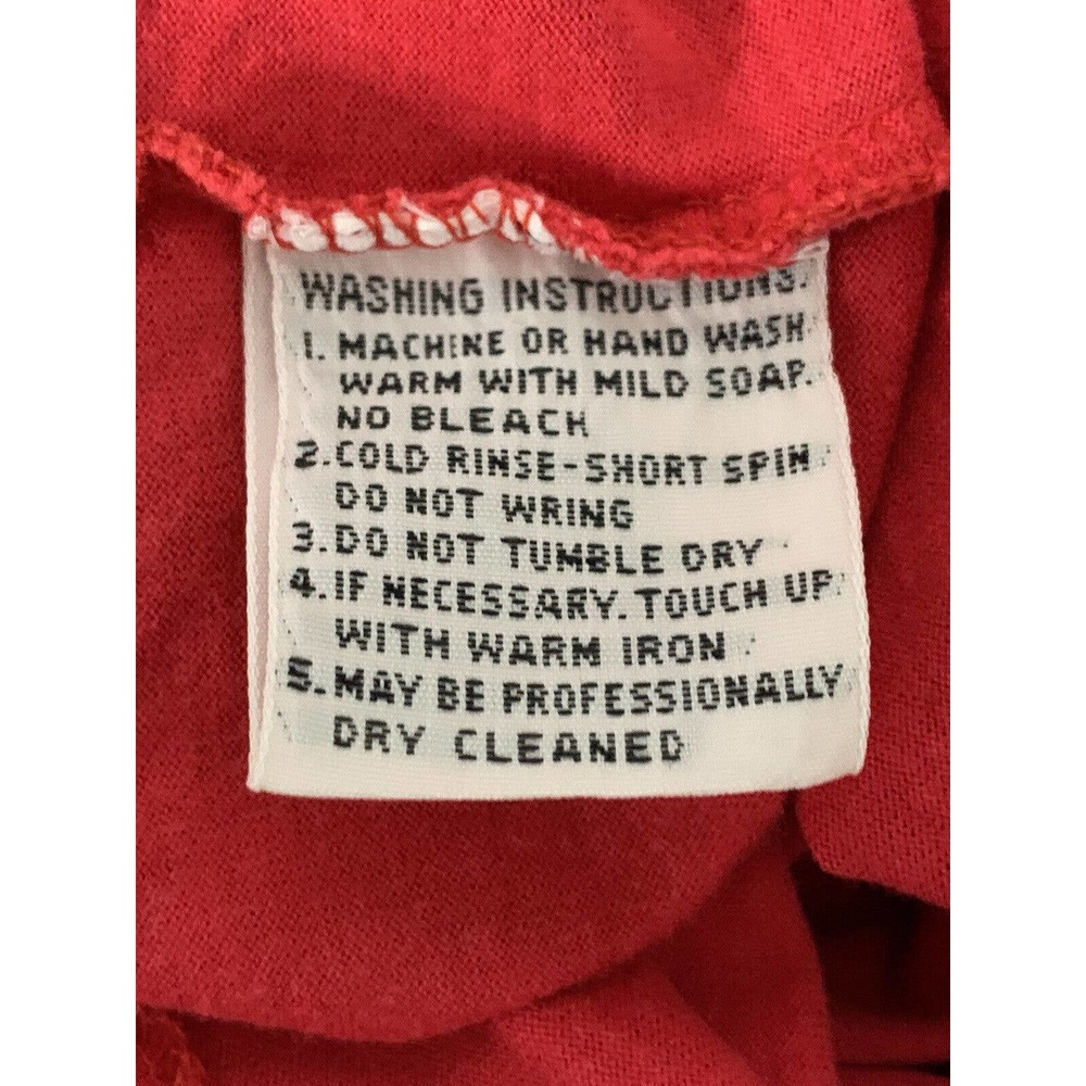 Vintage Izod Lacoste Men’s 100% Cotton Pocket Red Polo Signs Of Wear Size Large - Picture 9 of 9
